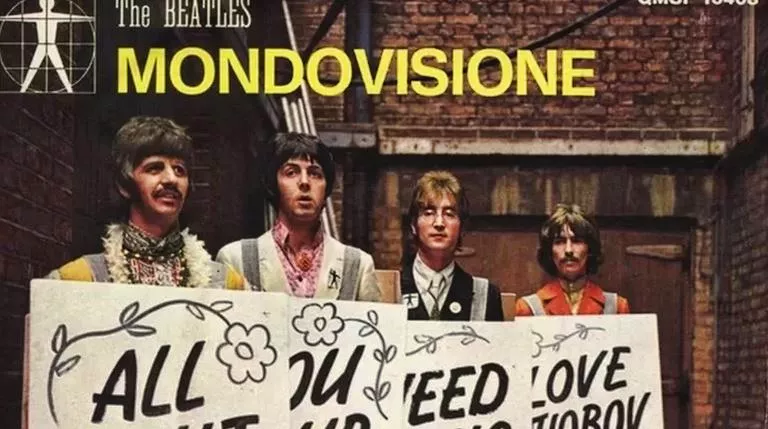 قام فريق البيتلز بأداء الأغنية الشهيرة "كل ما تحتاجه هو الحب" في البرنامج التلفزيوني الرائد عالمنا في عام 1967